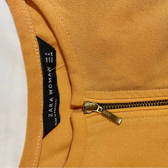 Zara Woman Orange Dress - Picture 4 of 6